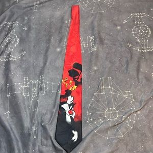 vintage 1995 looney tunes mania tie Tweety and Sylvester